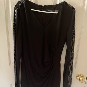 Guess Black Studded Long Sleeve Dress size 12